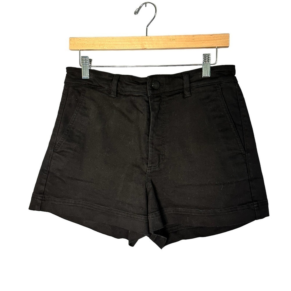 EVERLANE Black Denim Shorts Size 10